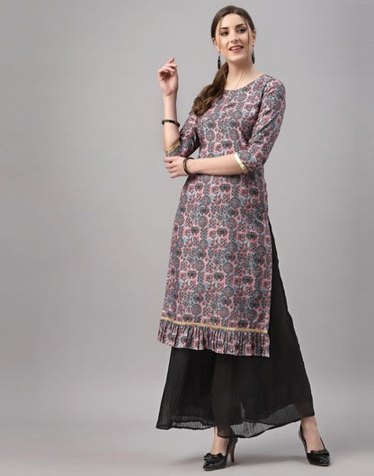 Multicoloured Printed Kurti | Leemboodi