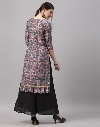 Multicoloured Printed Kurti | Leemboodi