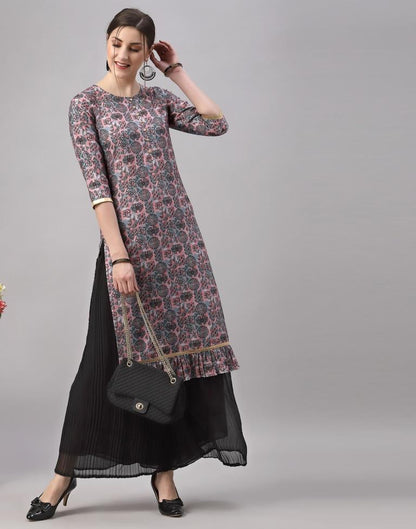 Multicoloured Printed Kurti | Leemboodi