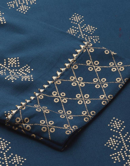 Teal Printed Kurti | Sudathi