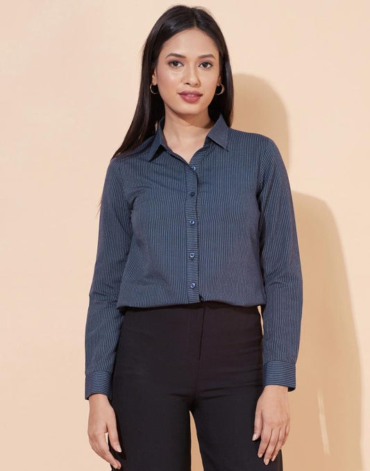 Blue Striped Shirt | Leemboodi