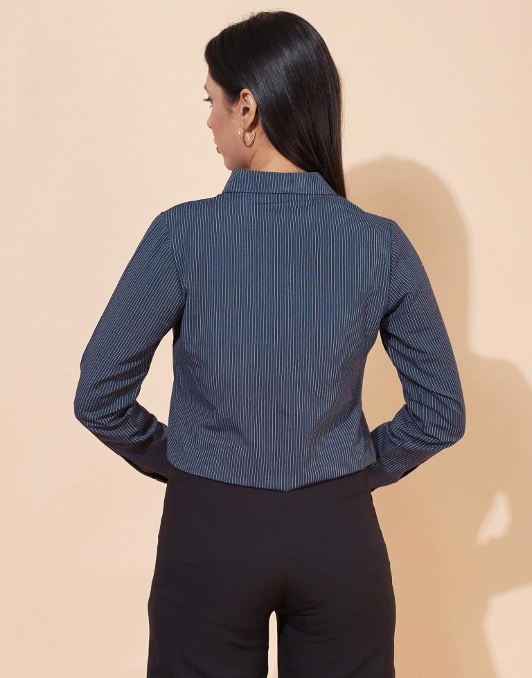 Blue Striped Shirt | Leemboodi