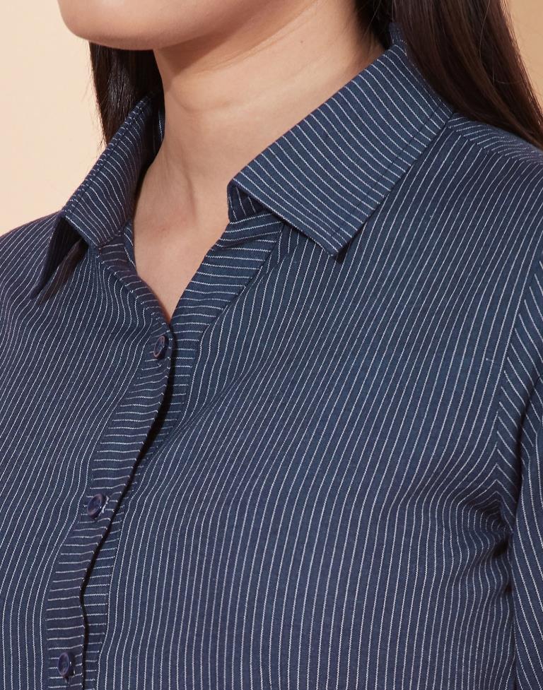 Blue Striped Shirt | Leemboodi