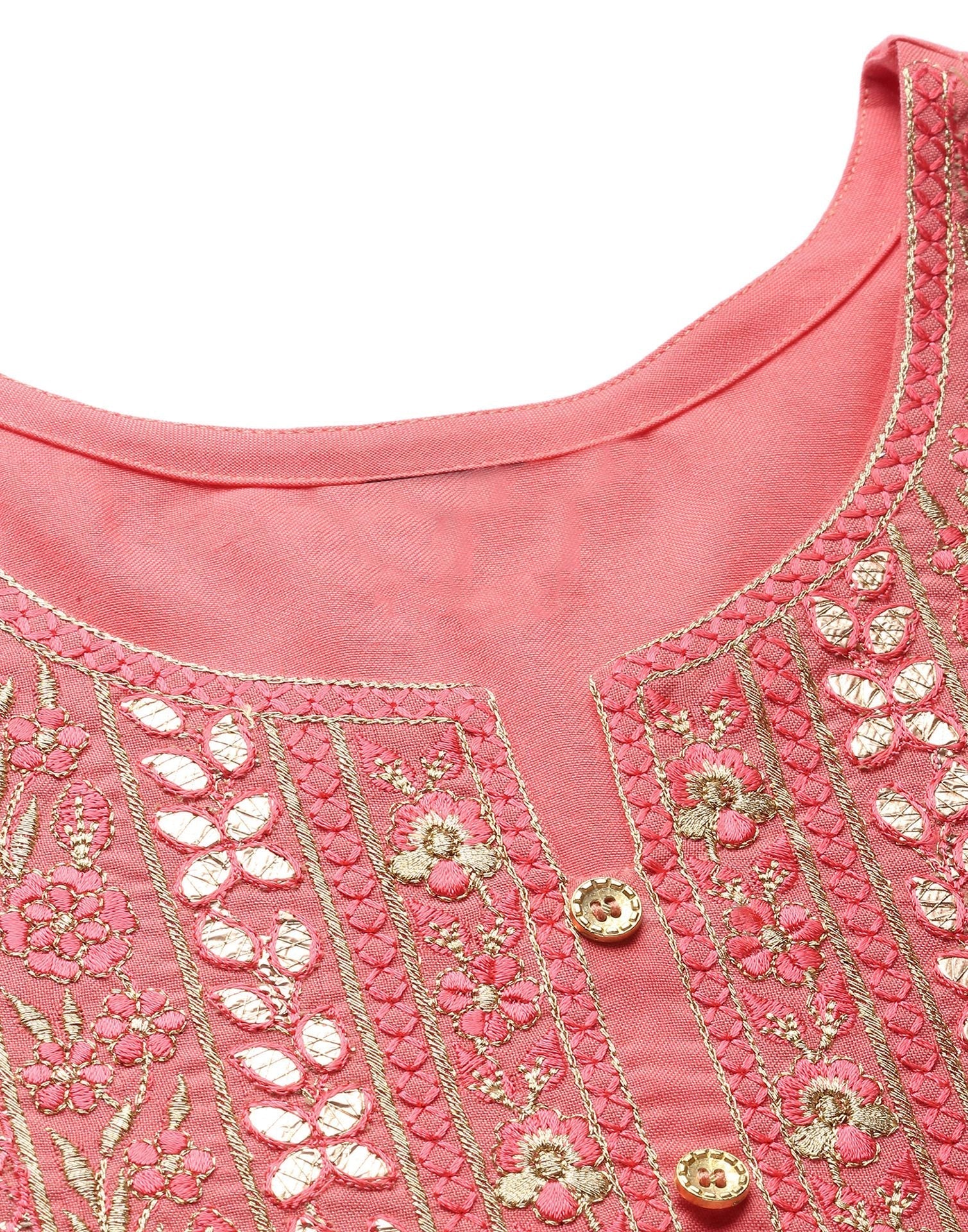 Peach Embroidered Top | Sudathi