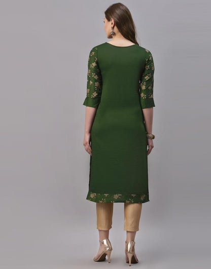 Mahendi Green Printed Kurti | Sudathi