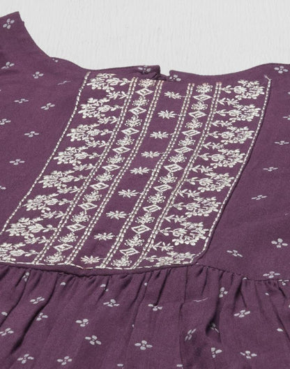 Lavender Gathered Tunic Top | Sudathi