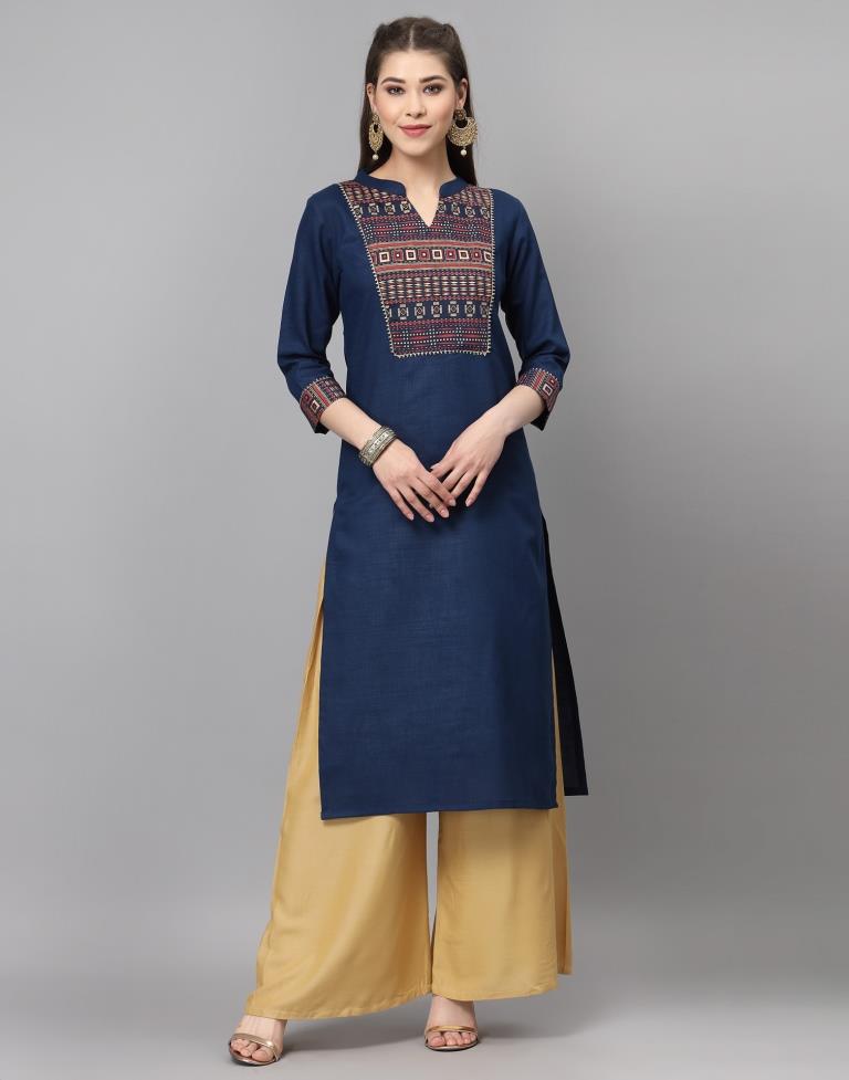 Teal Printed Kurti | Sudathi