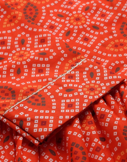 Orange Kurti With Pant Set | Leemboodi