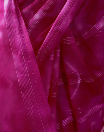 Ready to Wear Rani Pink Georgette Printed Saree