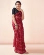 Ready to Wear Red Georgette Printed Saree