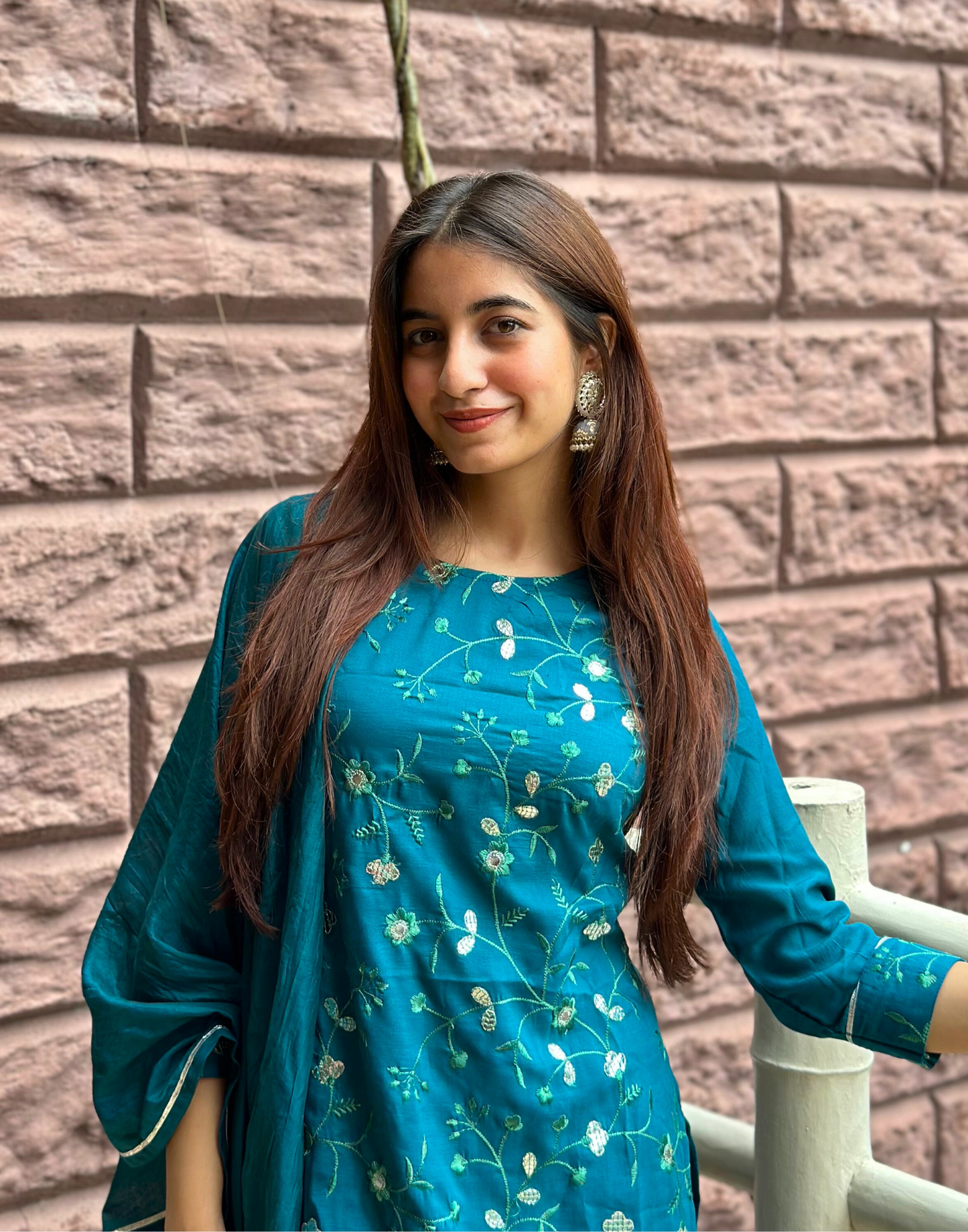 Dark Green Kurti With Sharara And Dupatta | Leemboodi