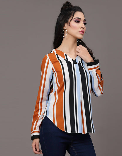 Multicoloured Striped Top | Sudathi