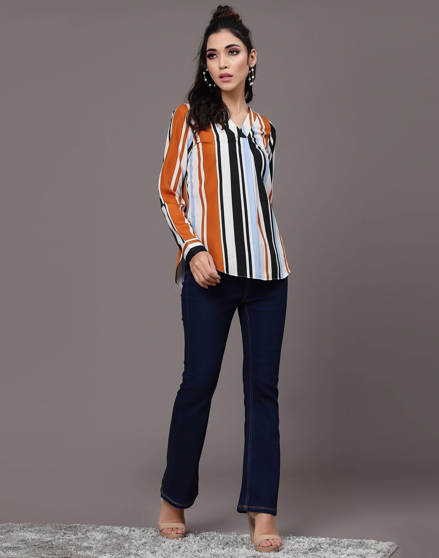 Multicoloured Striped Top | Sudathi