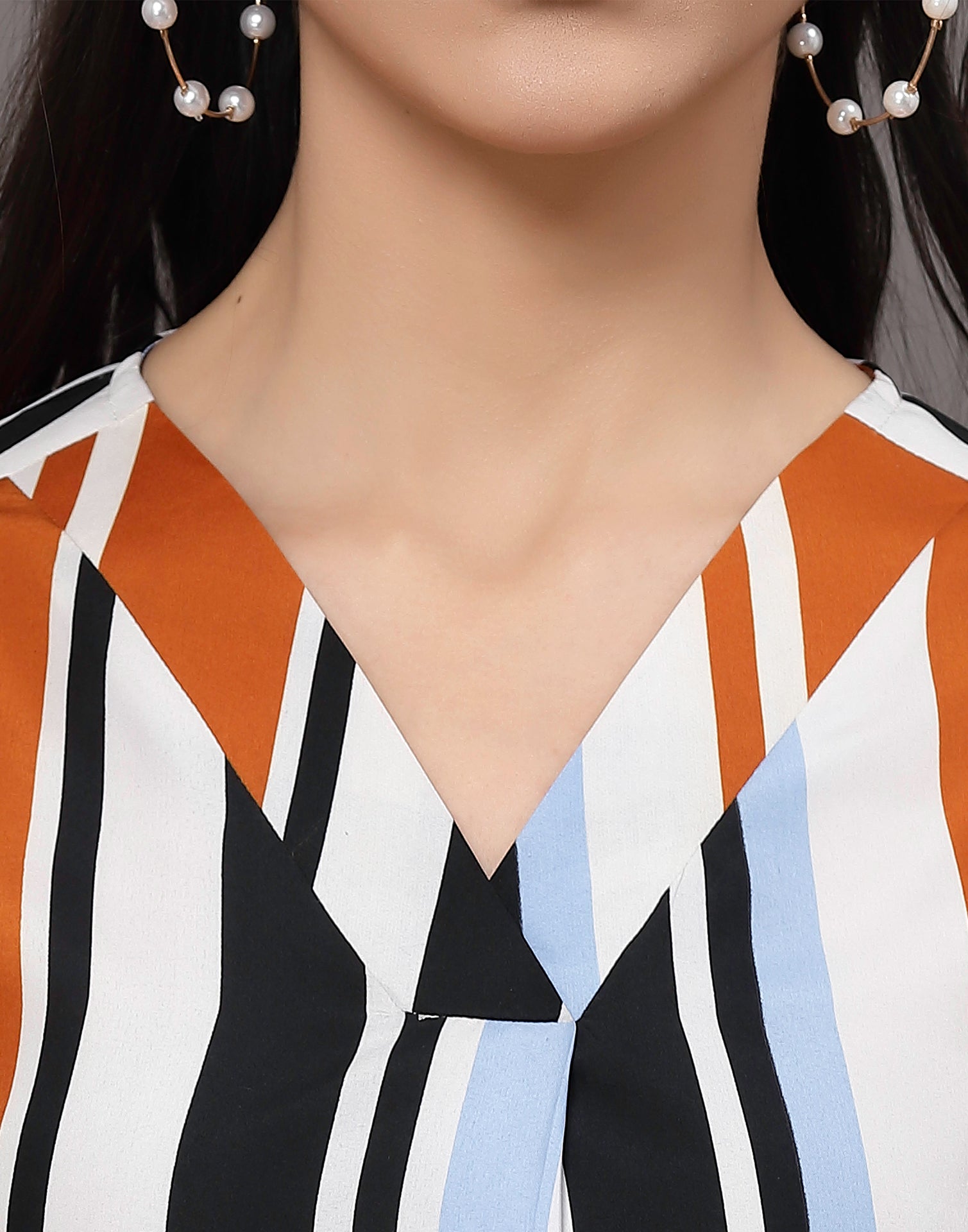 Multicoloured Striped Top | Sudathi