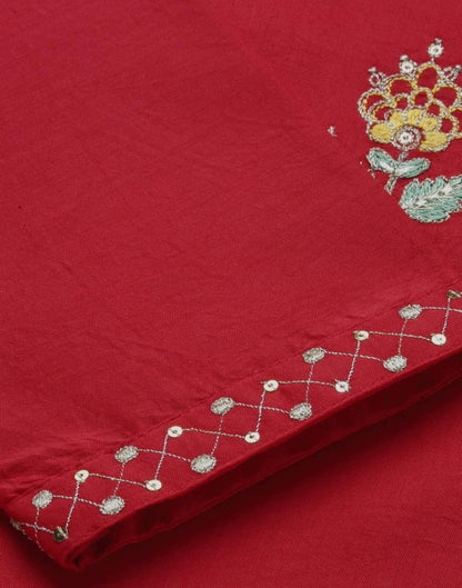 Red Embroidered Kurti | Sudathi