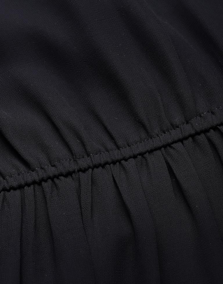 Black Tiered Maxi Dress | Sudathi
