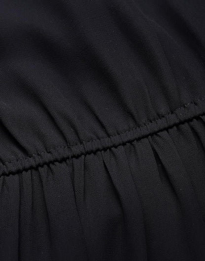 Black Tiered Maxi Dress | Sudathi