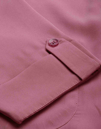 Pink Polyester Plain Top