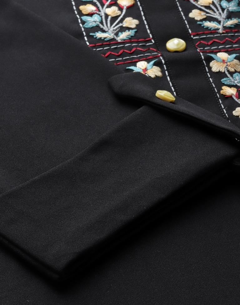 Black Embroidered Kurti | Sudathi