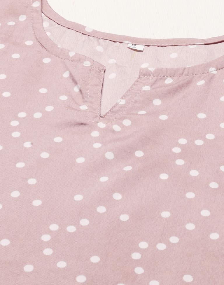 Light Pink Polka Dot Top | Leemboodi