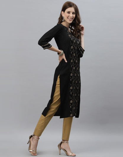 Black Printed Kurti | Sudathi