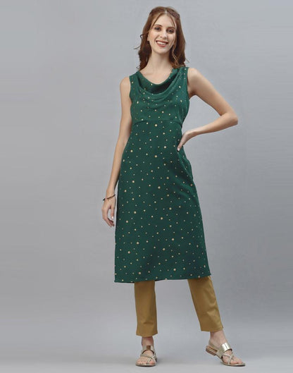 Green Printed Kurti | Sudathi