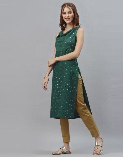 Green Printed Kurti | Sudathi