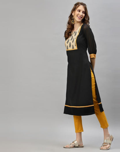 Black Printed Kurti | Sudathi