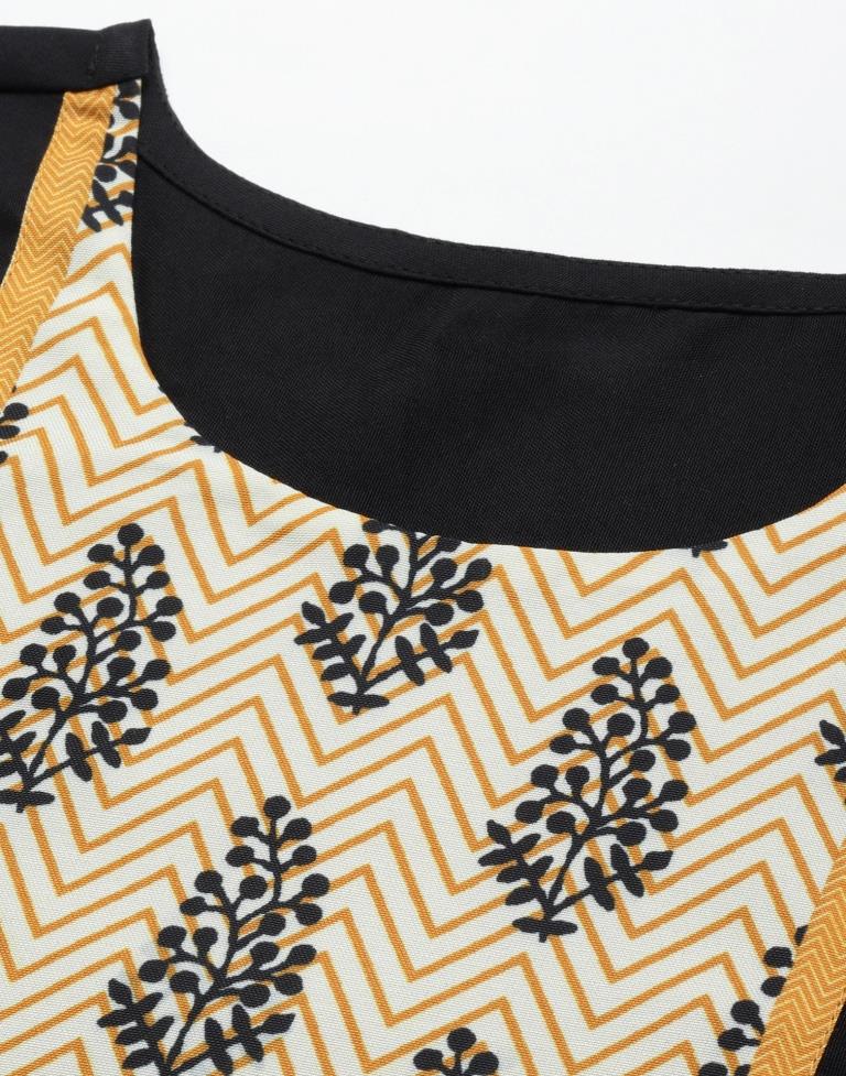 Black Printed Kurti | Sudathi