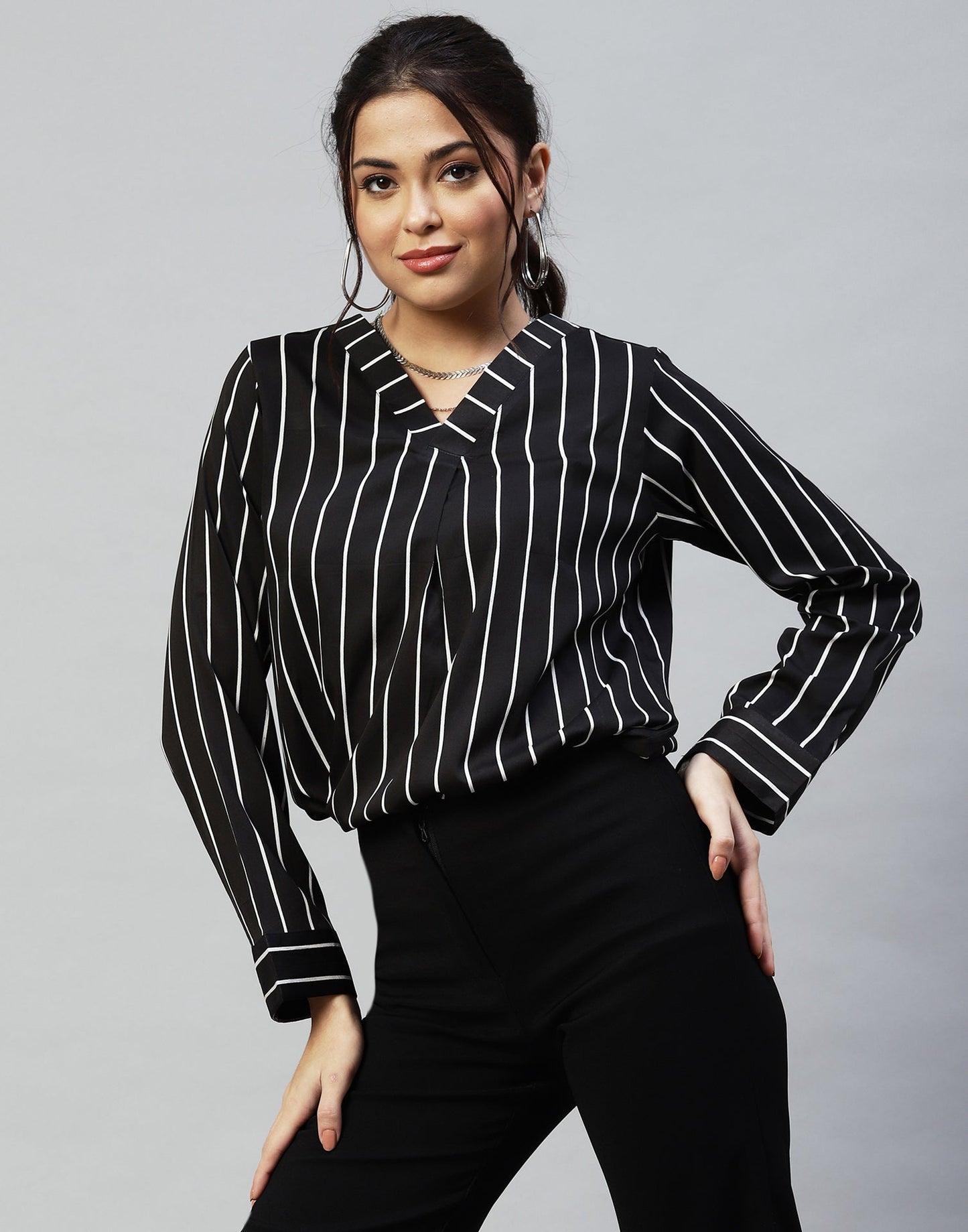 Black Stripes Shirt | Sudathi