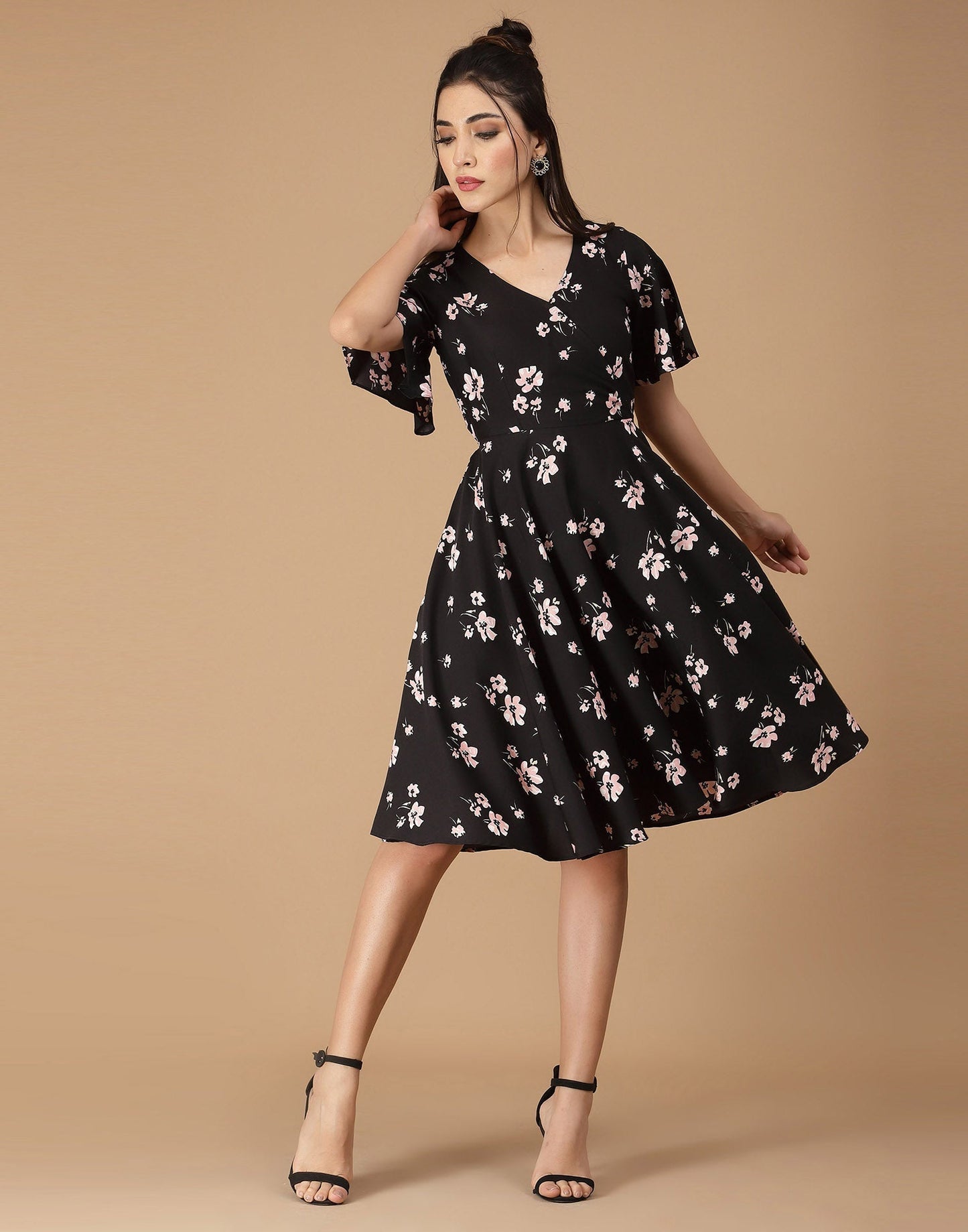 Black A-Line Dress | Sudathi