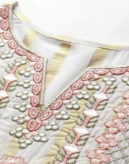 White Embridary Kurti | Sudathi