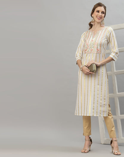 White Embridary Kurti | Sudathi