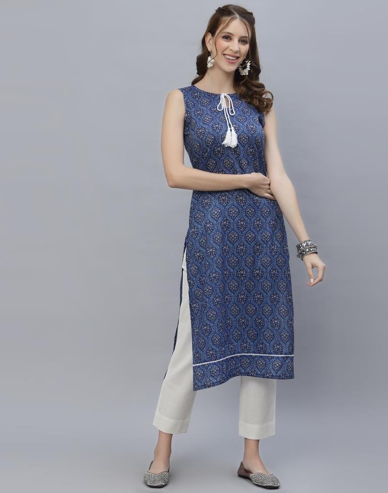 Blue Digital Printed Kurti | Sudathi