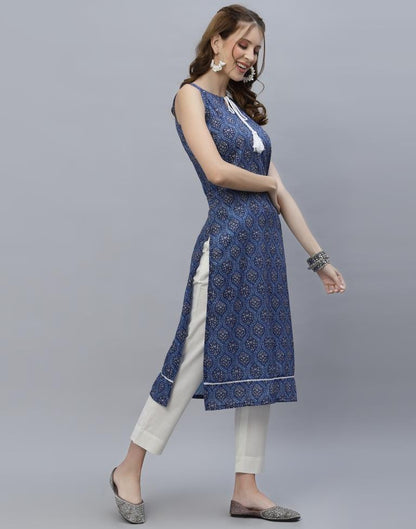 Blue Digital Printed Kurti | Sudathi