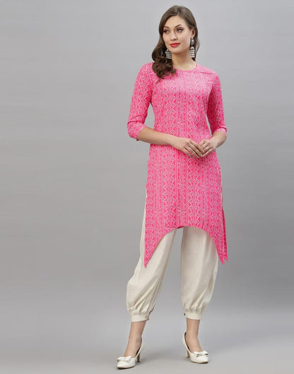 Pink Digital Printed Kurti | Sudathi