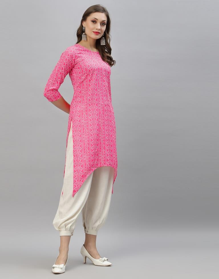 Pink Digital Printed Kurti | Sudathi