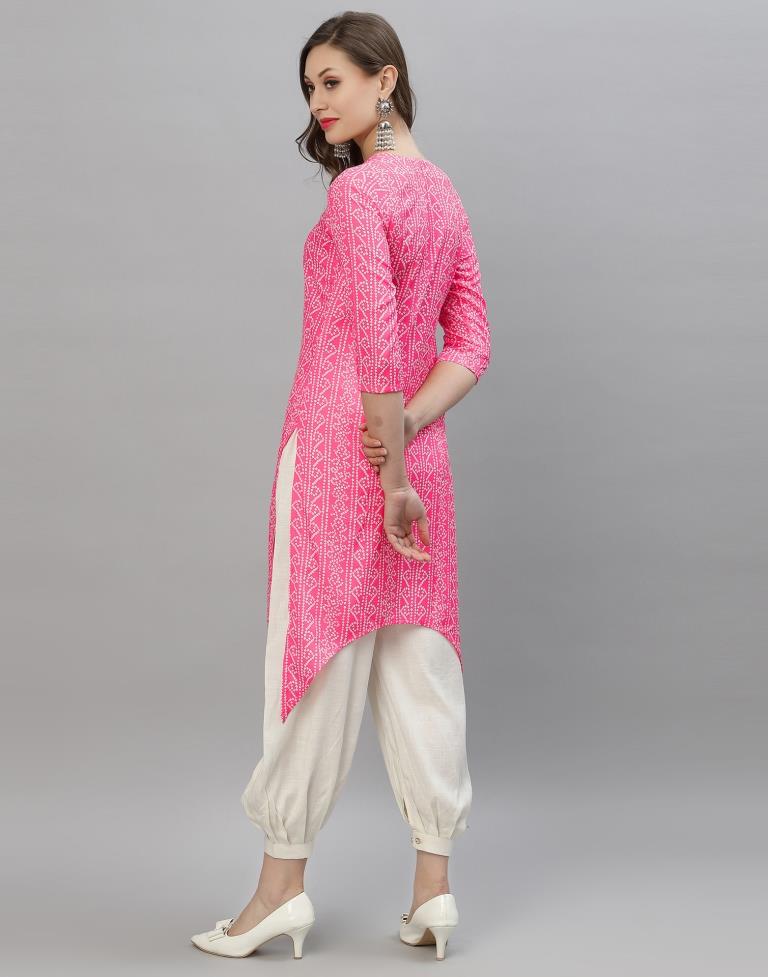 Pink Digital Printed Kurti | Sudathi