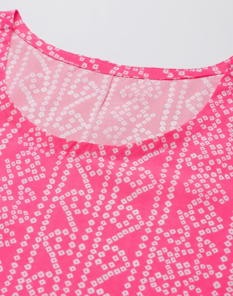 Pink Digital Printed Kurti | Sudathi