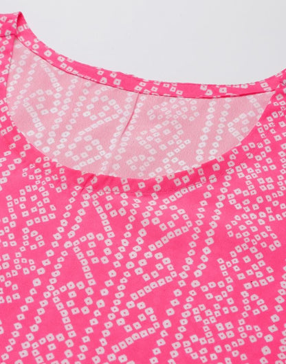 Pink Digital Printed Kurti | Sudathi