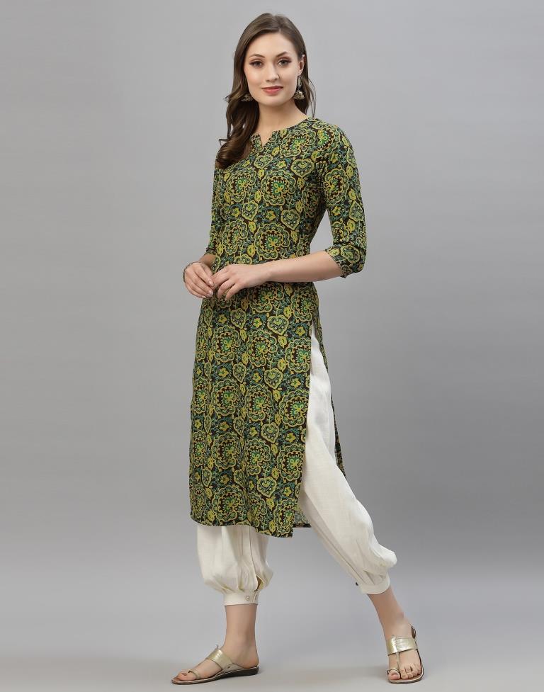 Green Digital Printed Kurti | Sudathi