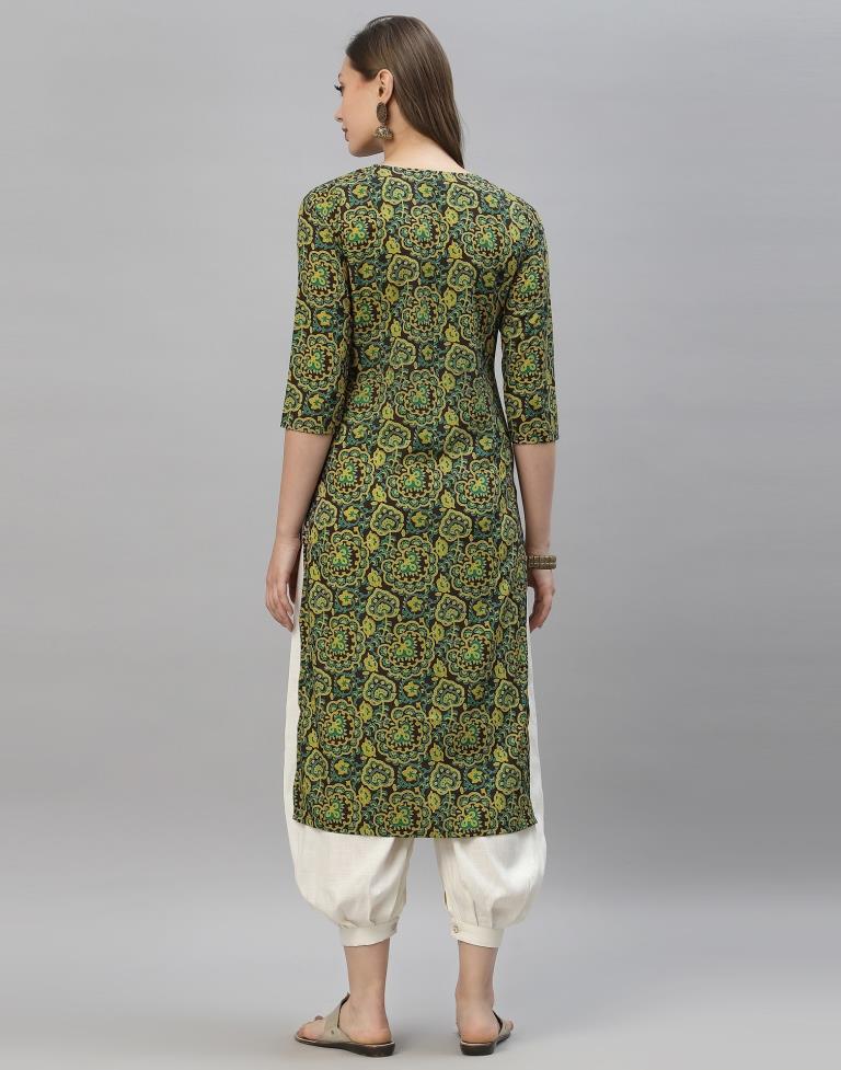 Green Digital Printed Kurti | Sudathi