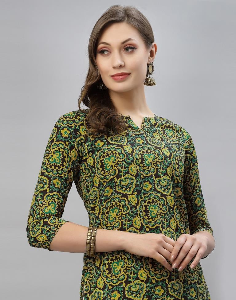 Green Digital Printed Kurti | Sudathi