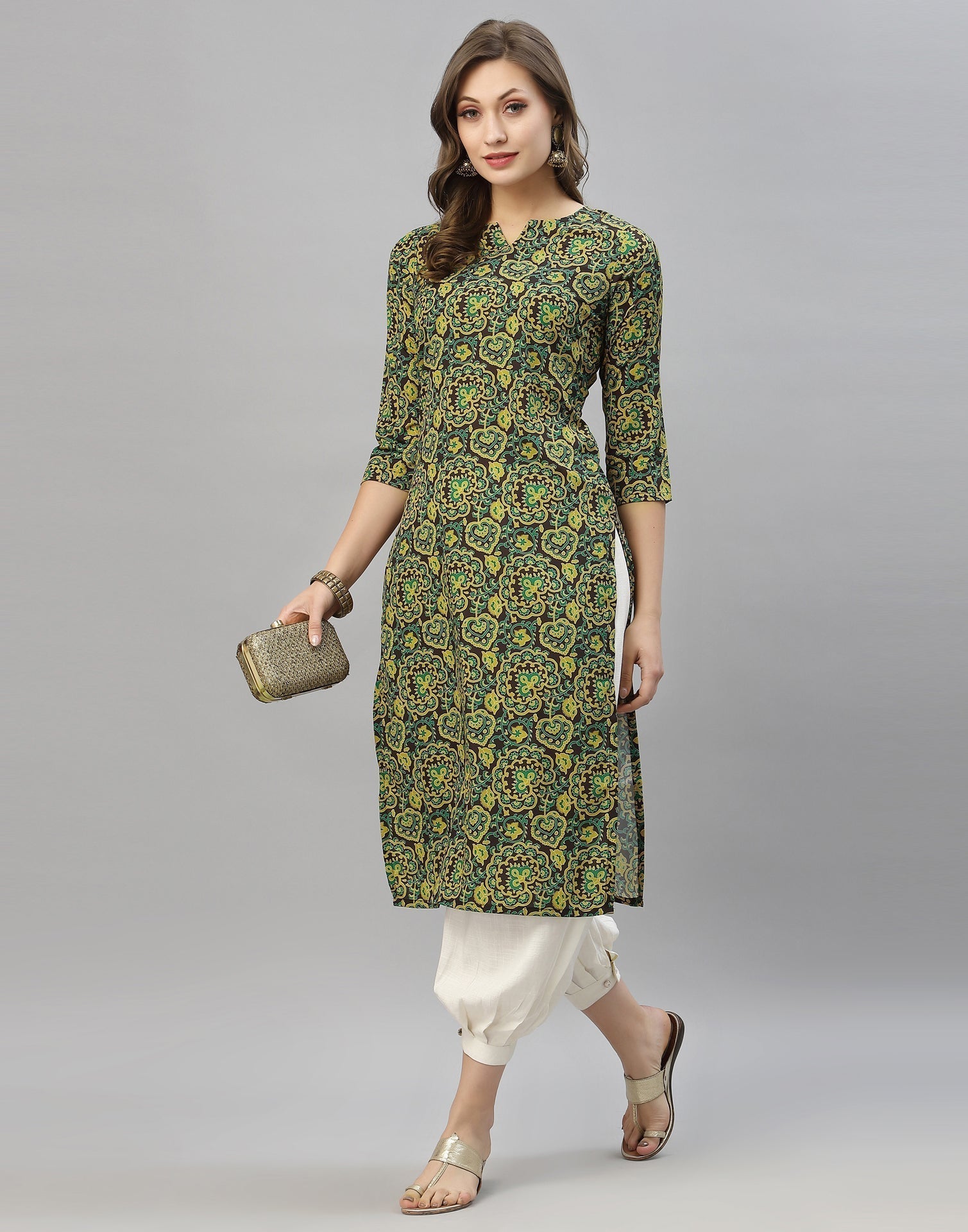 Green Digital Printed Kurti | Sudathi