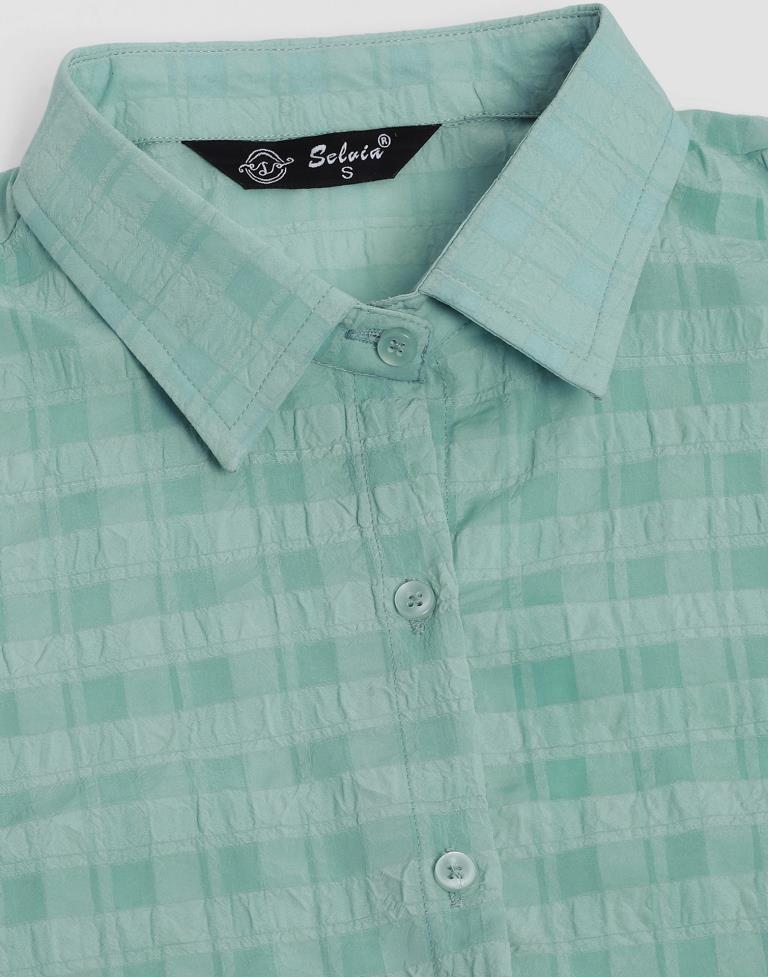 Sea Green Woven Shirt | Sudathi