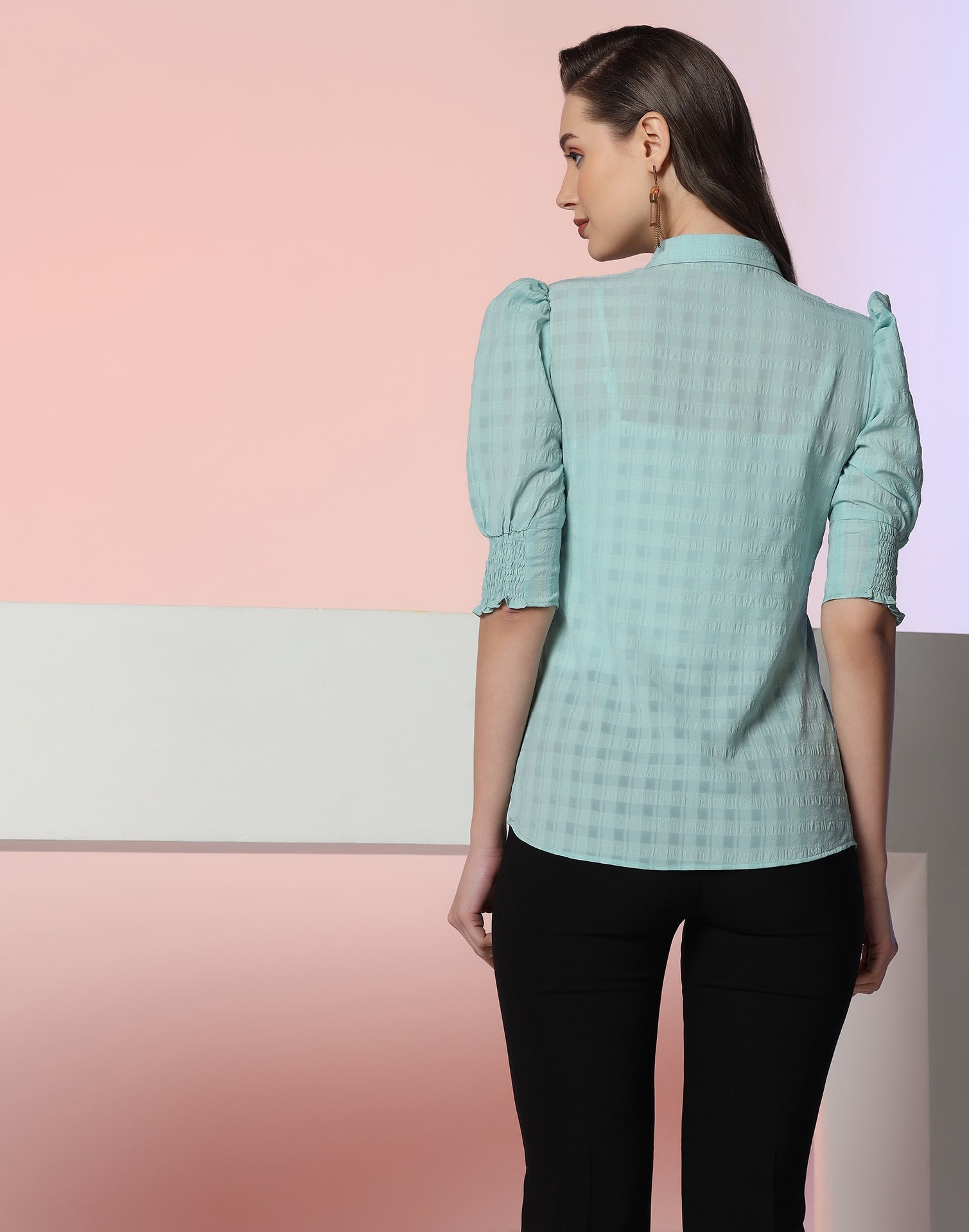 Sea Green Woven Shirt | Sudathi