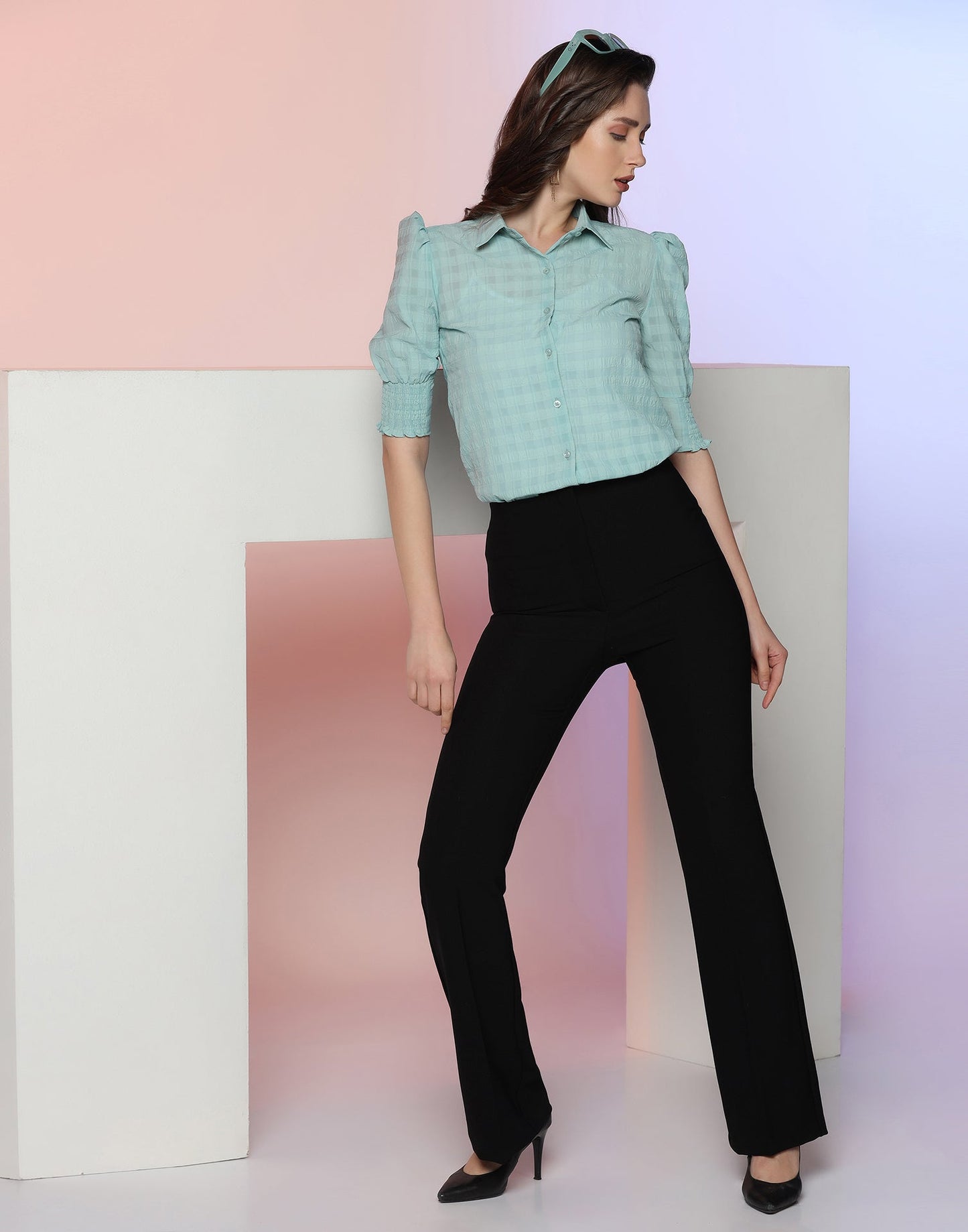 Sea Green Woven Shirt | Sudathi