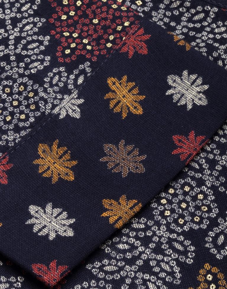 Navy Blue Printed Kurti | Sudathi