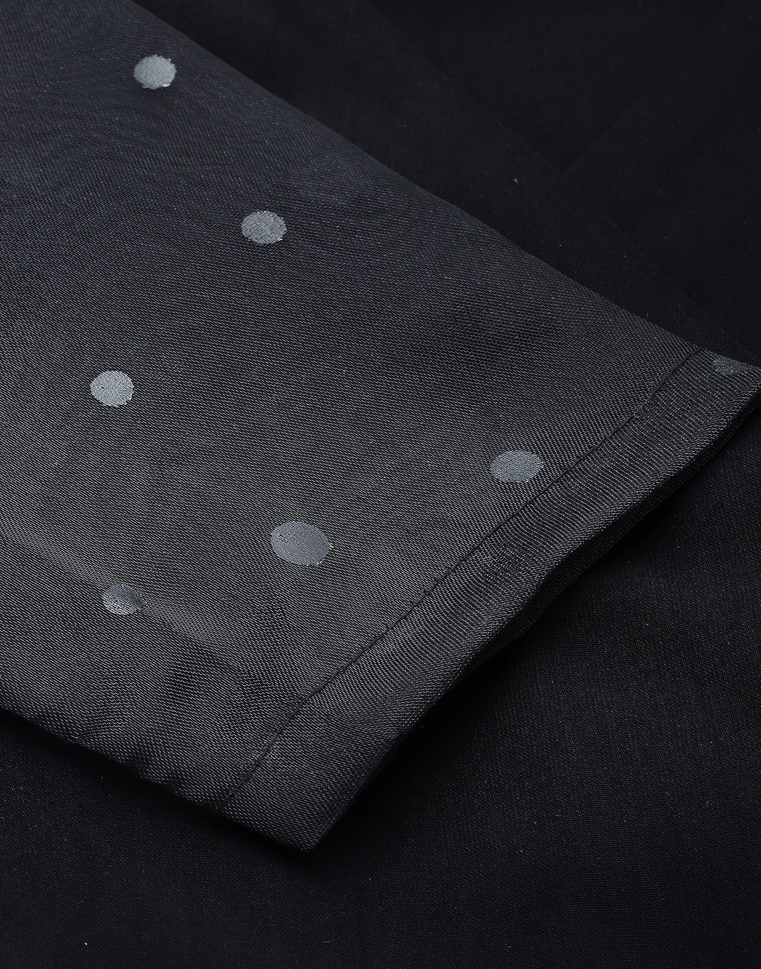 Black Polyester Embellished Top | Leemboodi
