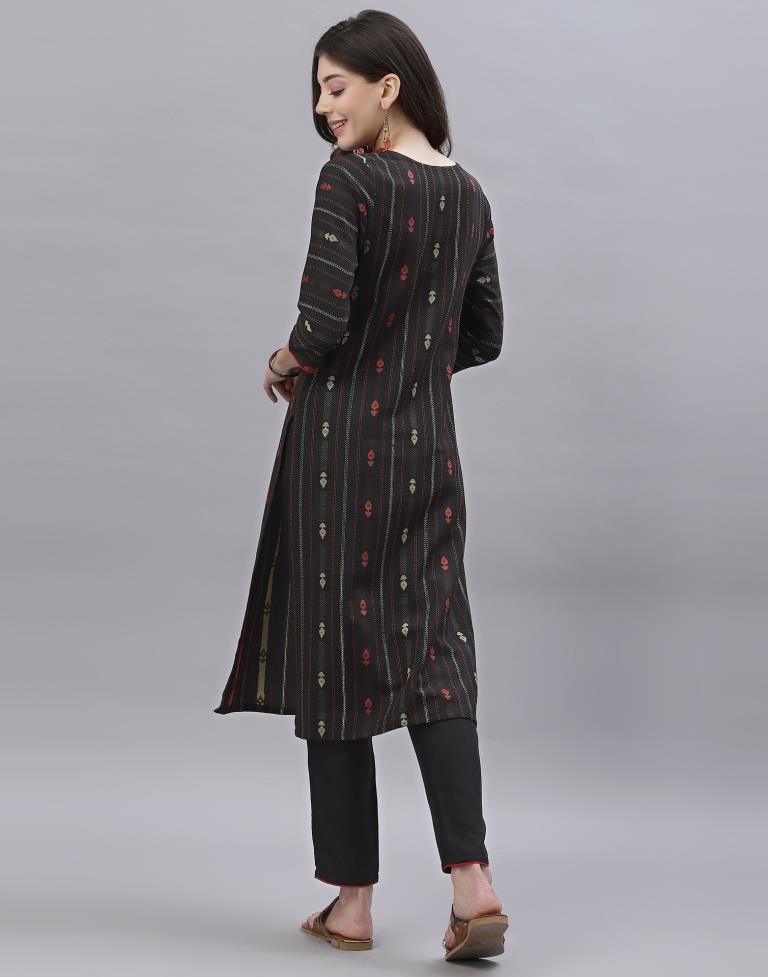 Black Kurti With Pant | Leemboodi